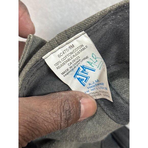 A.J.M. Manic 5 Baseball Cap Adjustable Strapback 100% Cotton Gray Unisex - Picture 3 of 5